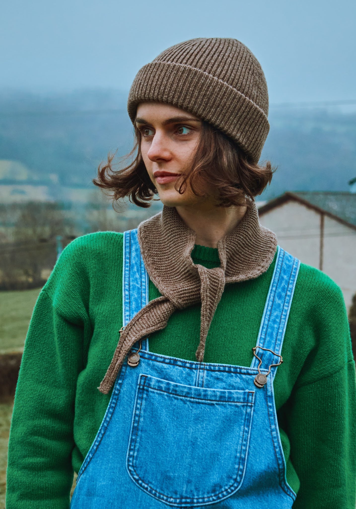 Pulover din lână - Azalee Emerald Green