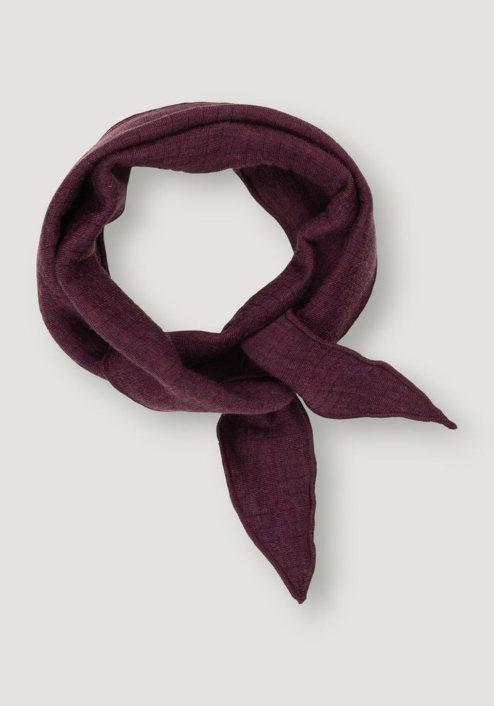 Eșarfă femei din lână merinos - Basic Plum onesize adulti