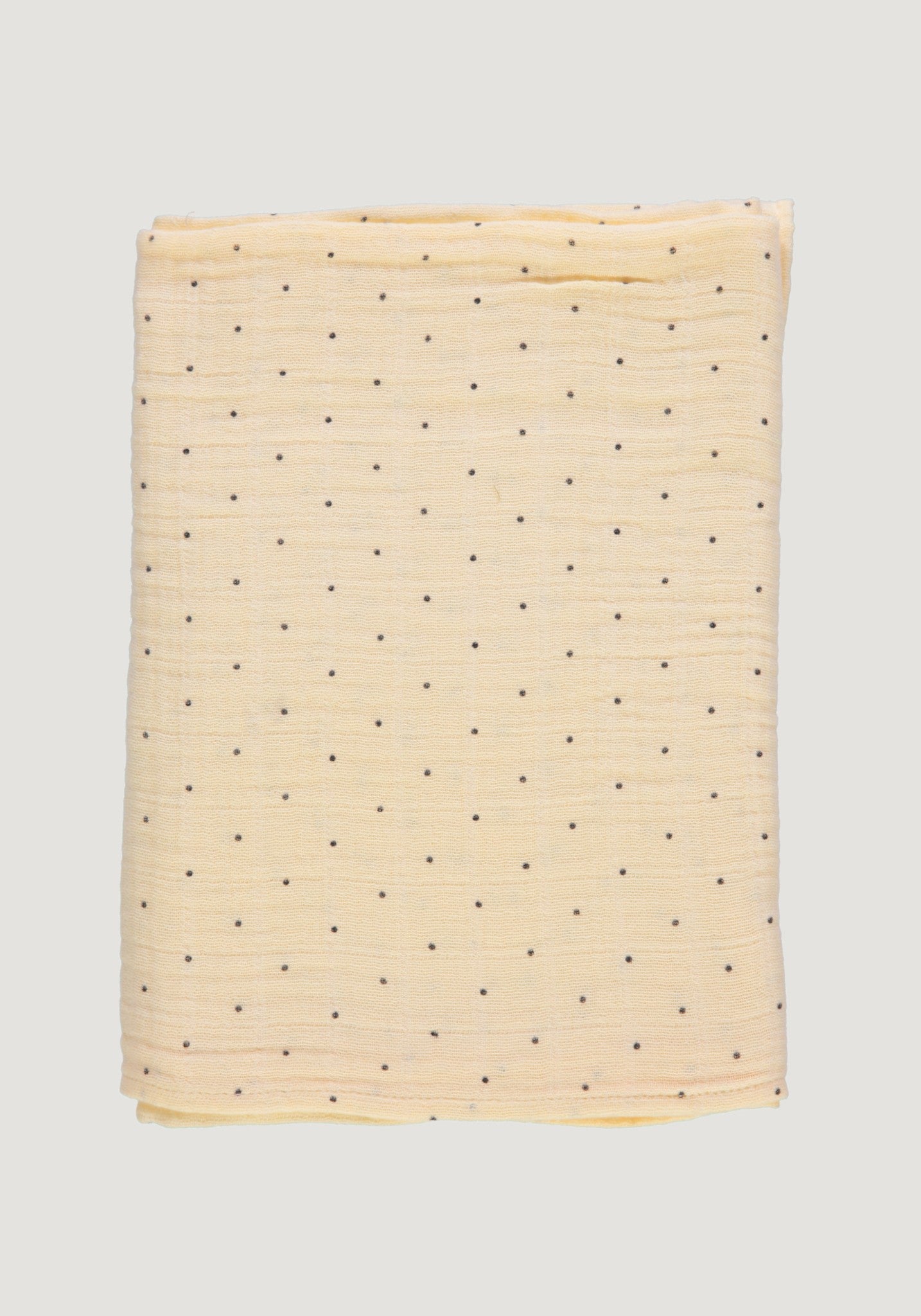 Eșarfă femei din muselină de bumbac - Sesame Points Double Cream