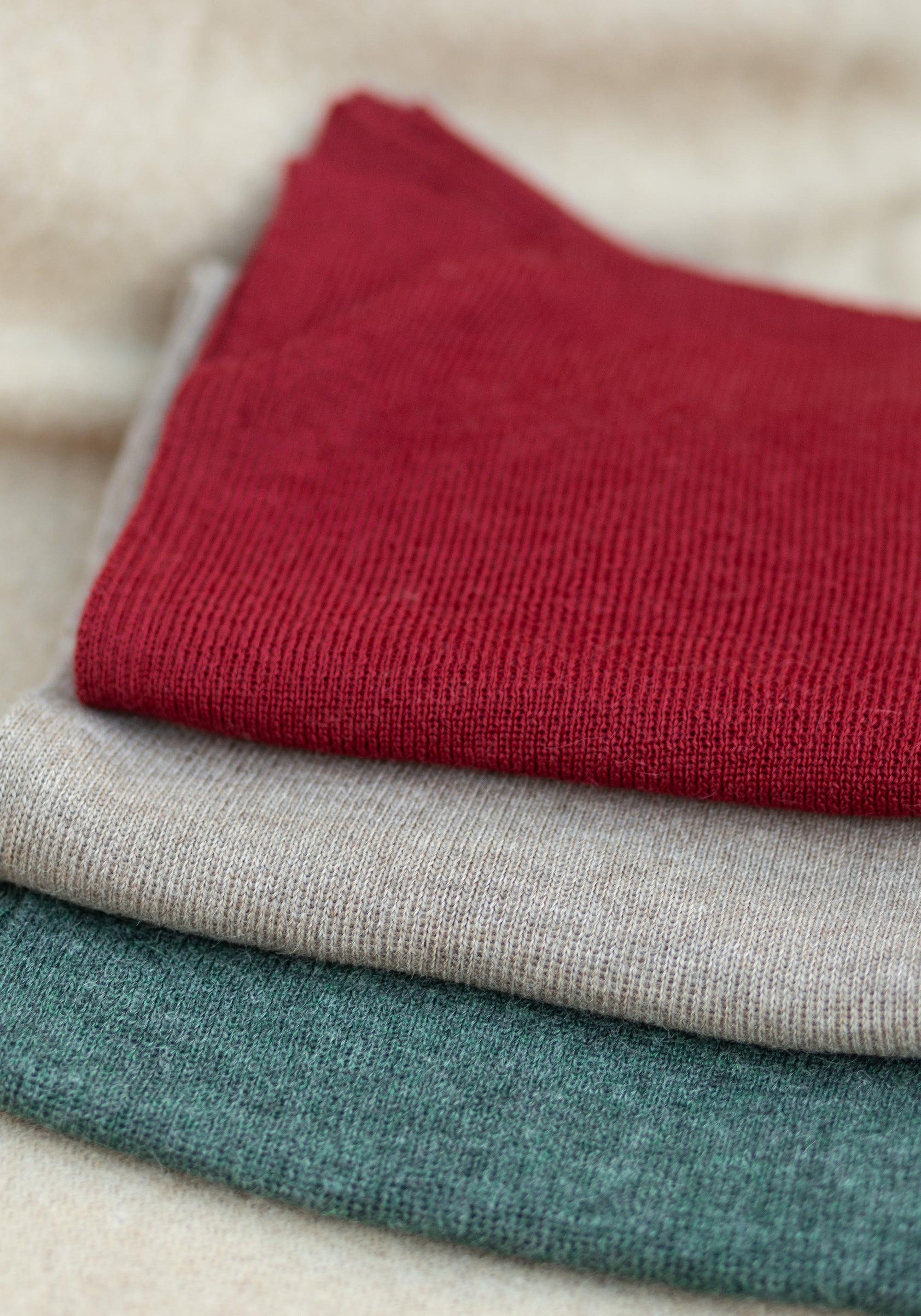 Fular adulți baby alpaca - Rib Grey Green Melange