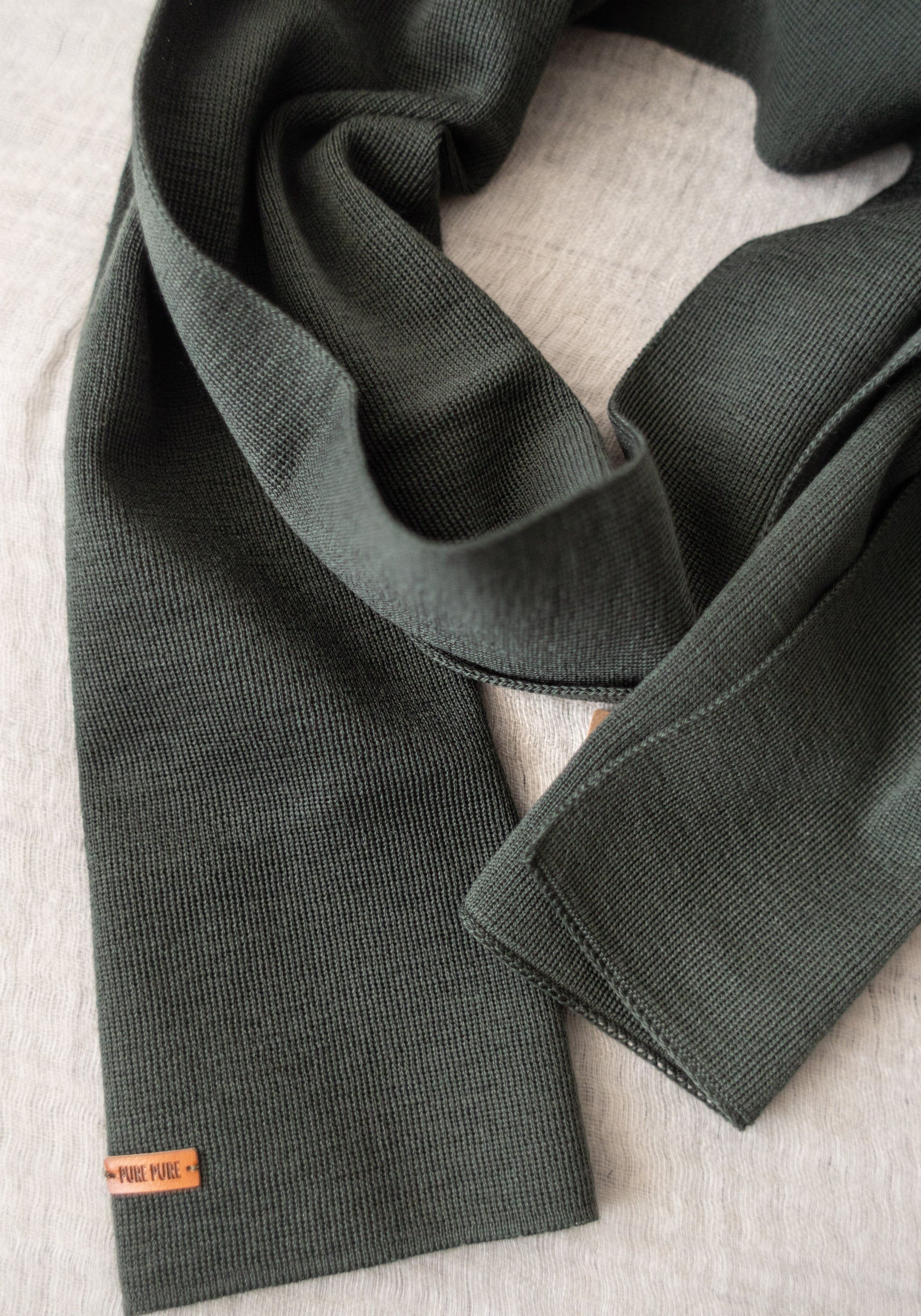 Fular adulți din lână merinos - Forest