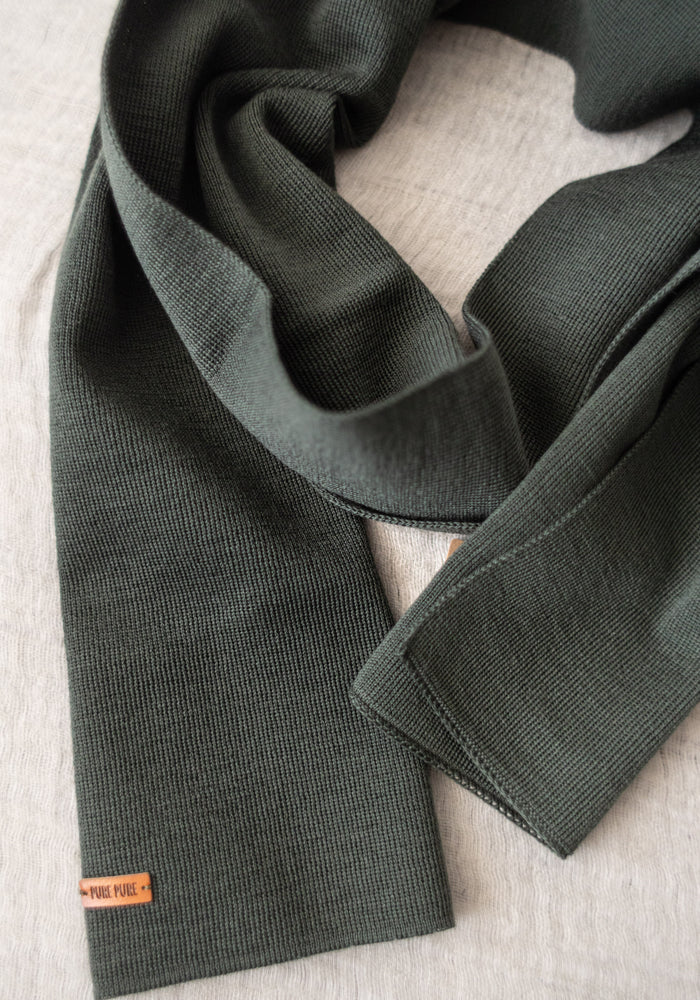 Fular adulți din lână merinos - Forest