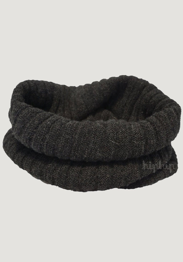 Fular tubular adulți baby alpaca - Anthracite De Colores HipHip.ro