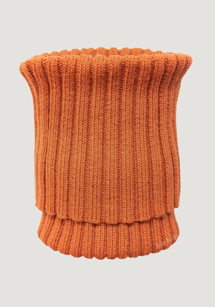 Fular tubular adulți baby alpaca - Rib Papaya De Colores HipHip.ro