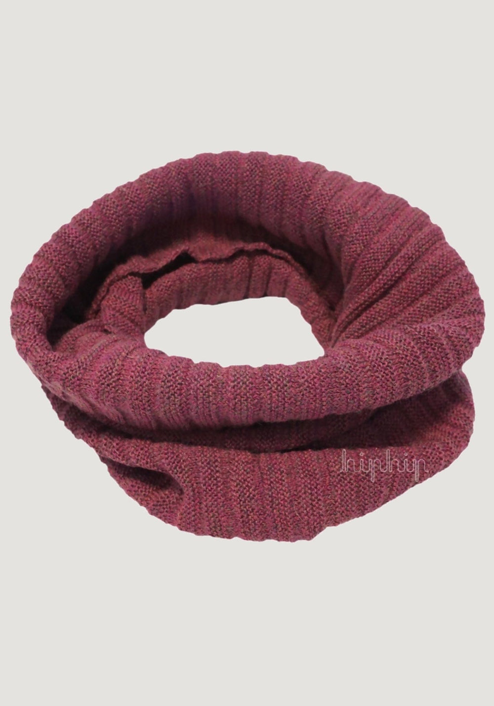 Fular circular adulți baby alpaca - Beige Melange | HipHip
