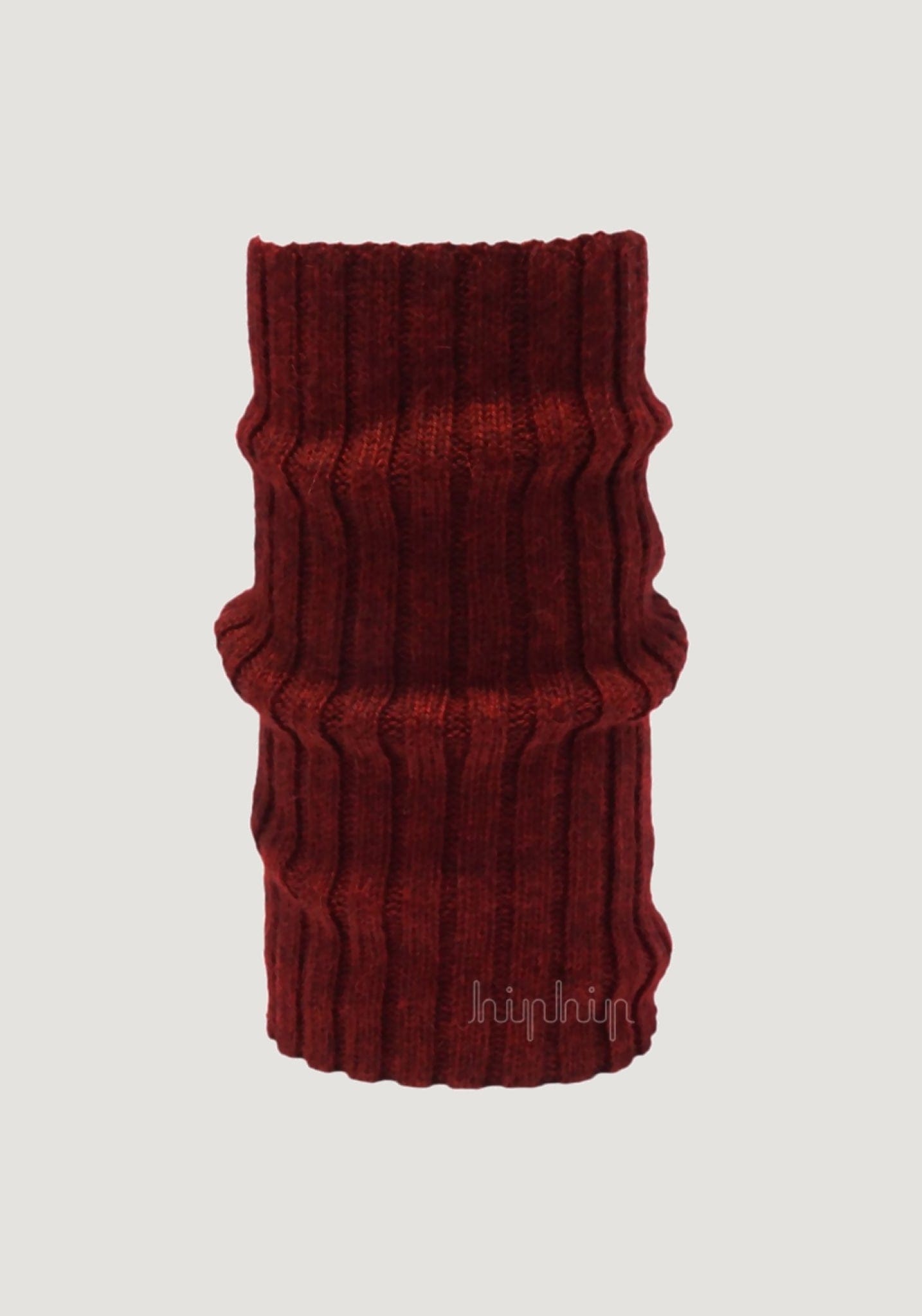 Fular tubular baby alpaca - Wine Red De Colores HipHip.ro