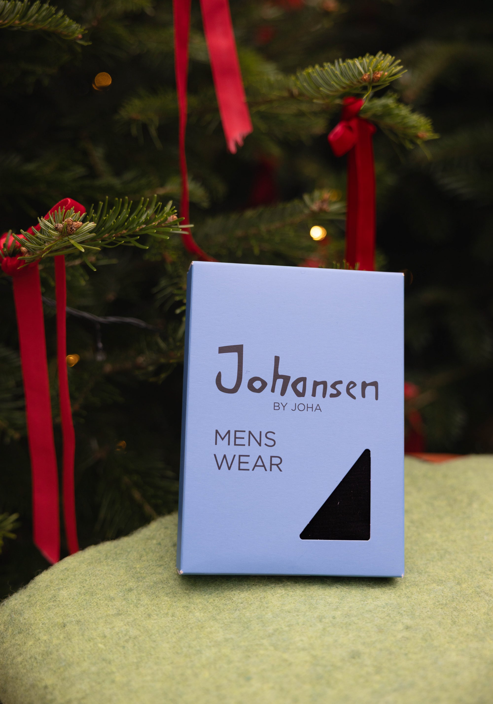 Fular circular bărbați din lână merinos și mătase - Kenn Black