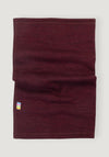 Fular circular brushed din lână merinos - Aubergine