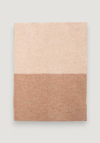 Fular circular din alpaca și lână merinos - Cashmere/Sand onesize adulti