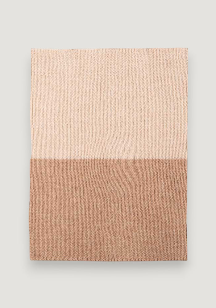 Fular circular din alpaca și lână merinos - Cashmere/Sand onesize adulti