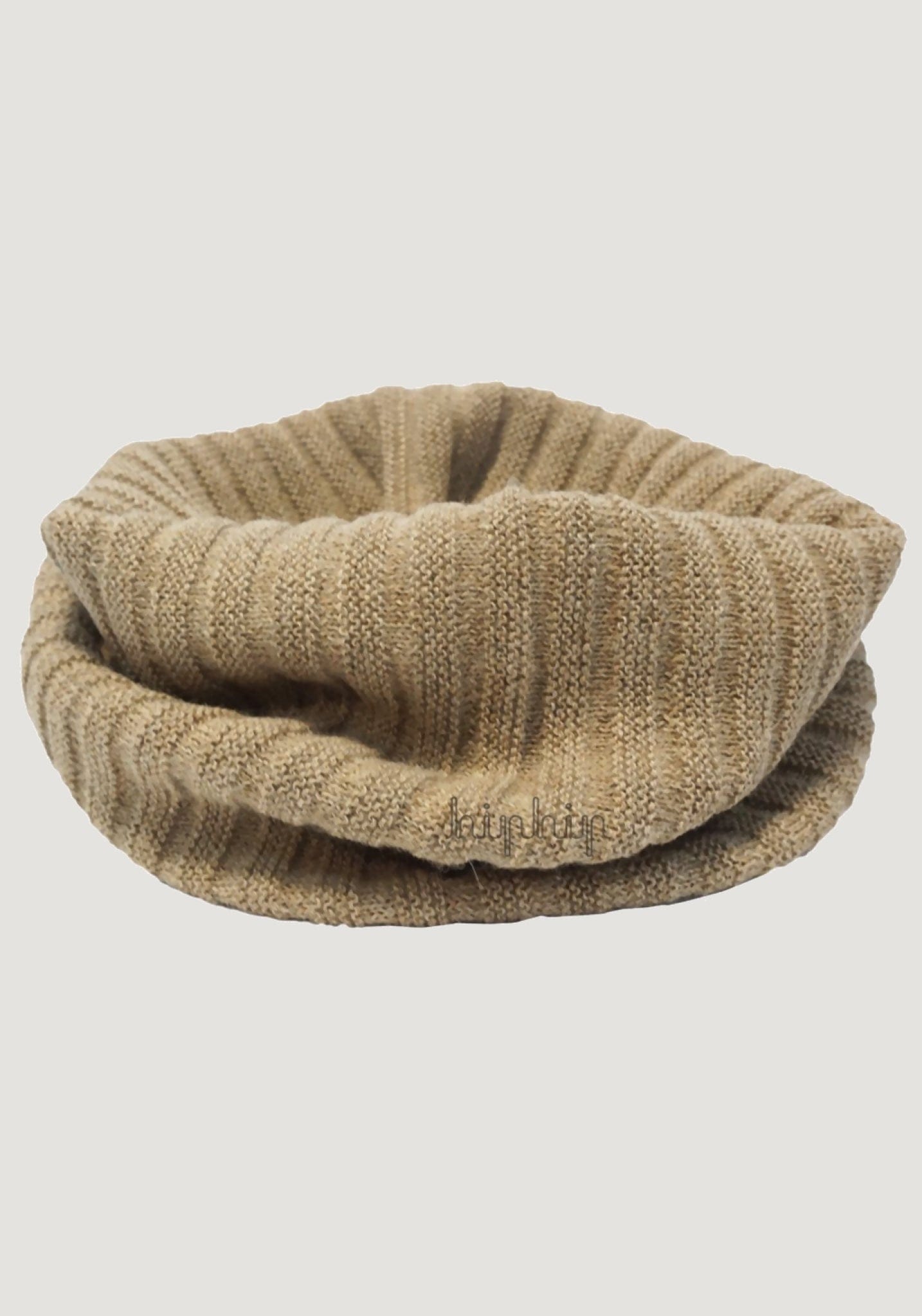 Fular circular adulți baby alpaca - Beige Melange De Colores HipHip.ro