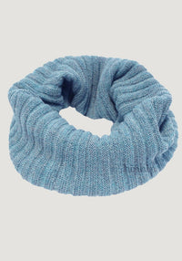 Fular tubular adulți baby alpaca - Dusty Blue Melange De Colores HipHip.ro