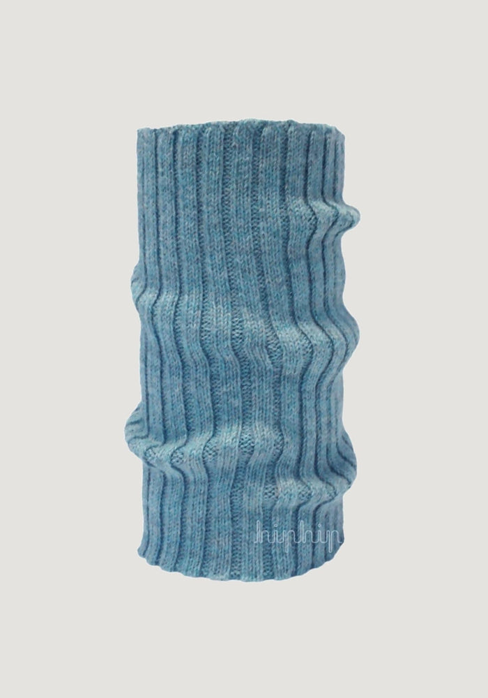 Fular tubular baby alpaca - Dusty Blue Melange De Colores HipHip.ro