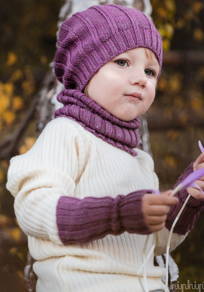 Fular tubular baby alpaca - Rose Melange De Colores HipHip.ro