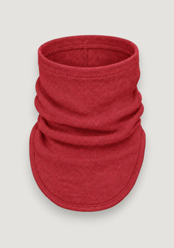 Fular circular din lână merinos - Aurora Red