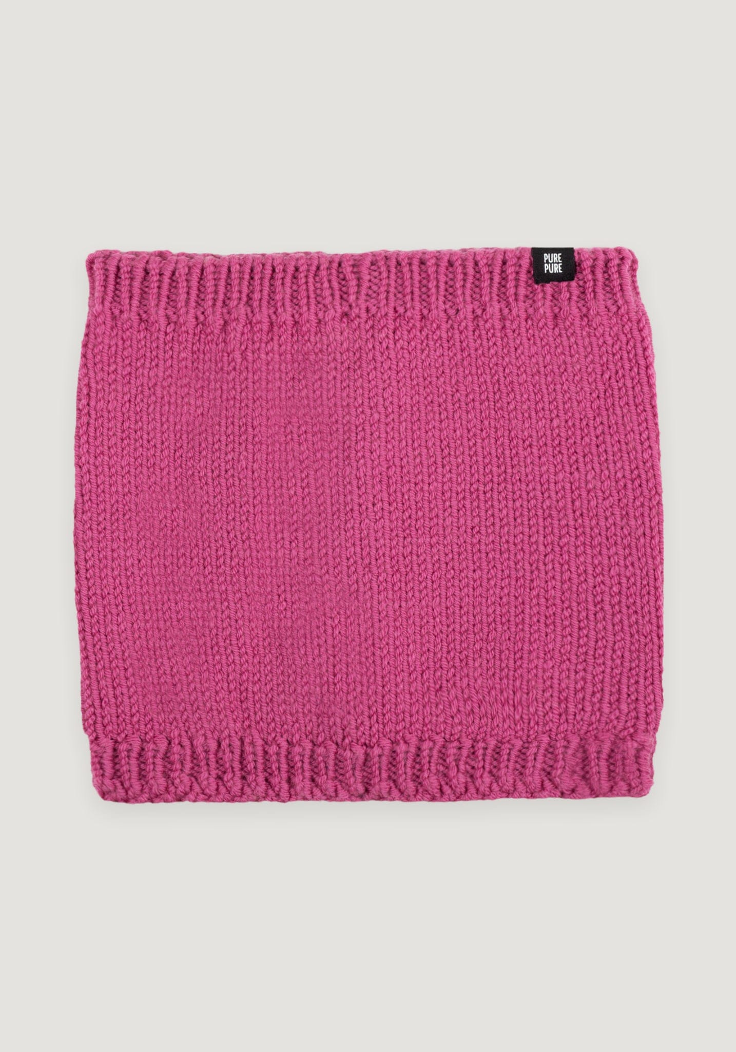 Fular tubular lână merinos - Dark Pink Pure Pure HipHip.ro