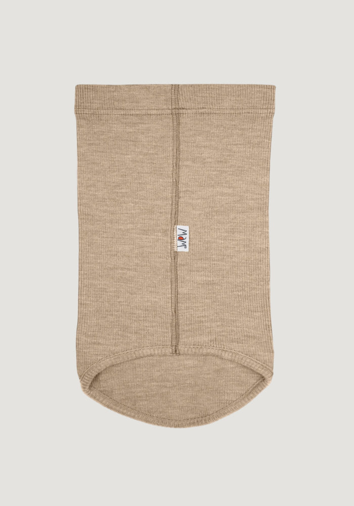 Fular circular din lână merinos - Driftwood Taupe