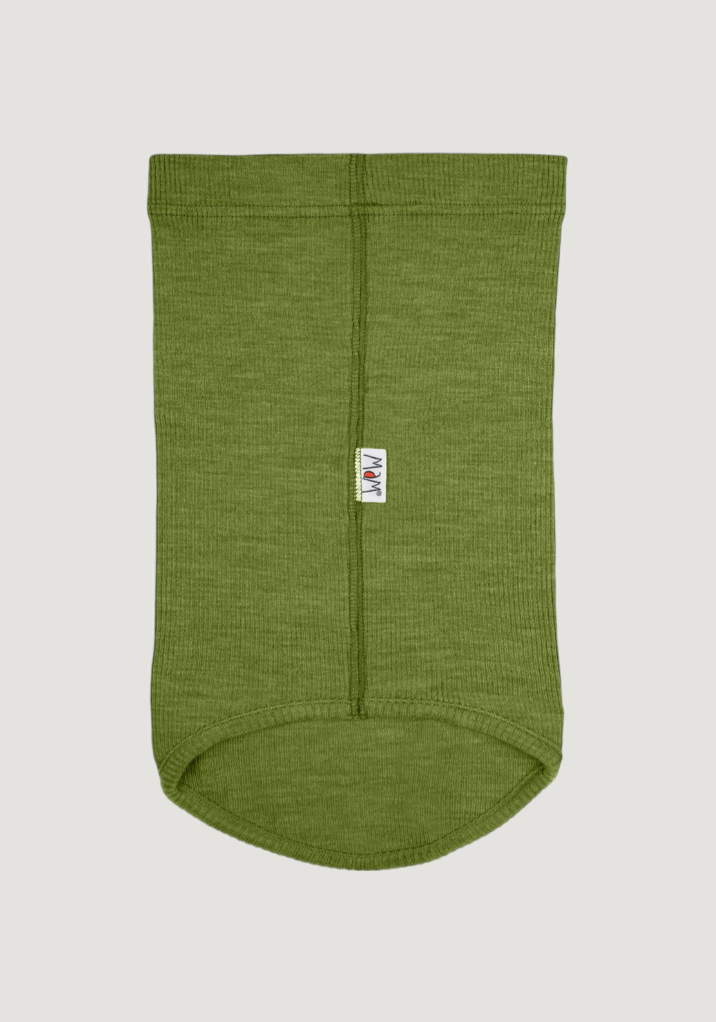 Fular circular din lână merinos - Garden Moss Green