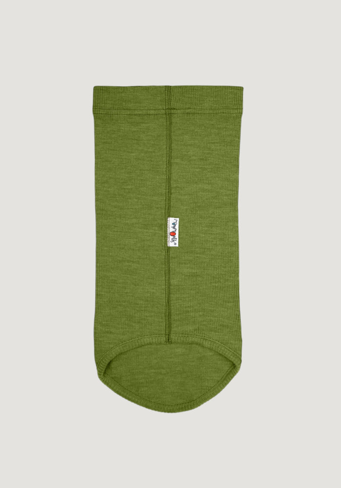 Fular circular lână merinos - Garden Moss Green