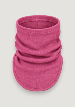 Fular circular din lână merinos - Nebula Pink