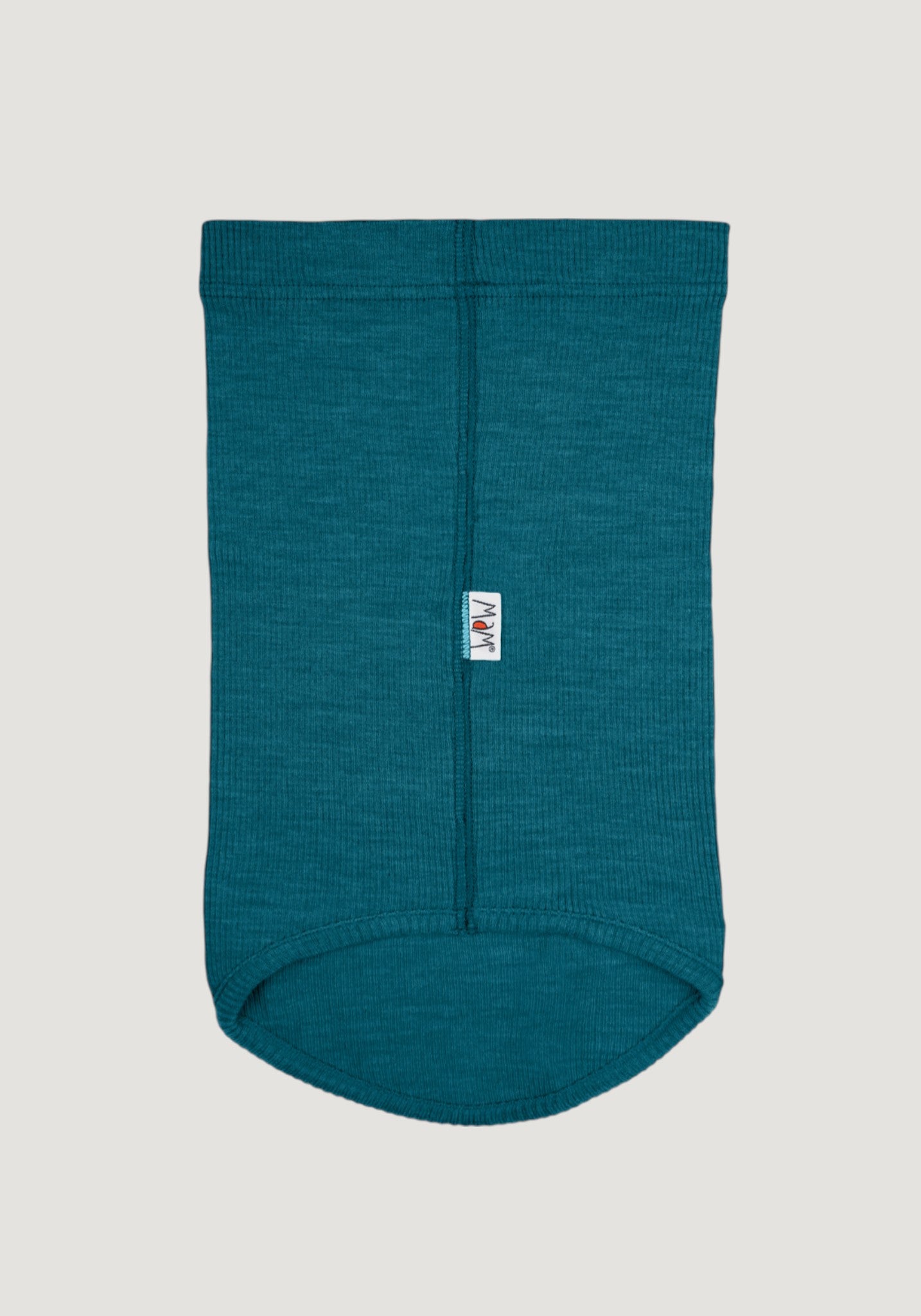 Fular circular din lână merinos - Seabreeze Teal