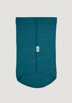 Fular circular din lână merinos - Seabreeze Teal