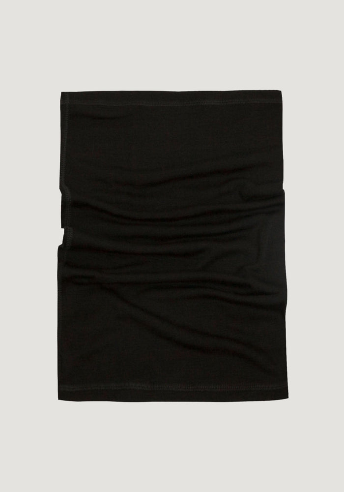 Fular tubular bărbați din lână merinos și mătase - Kenn Black Joha Man HipHip.ro
