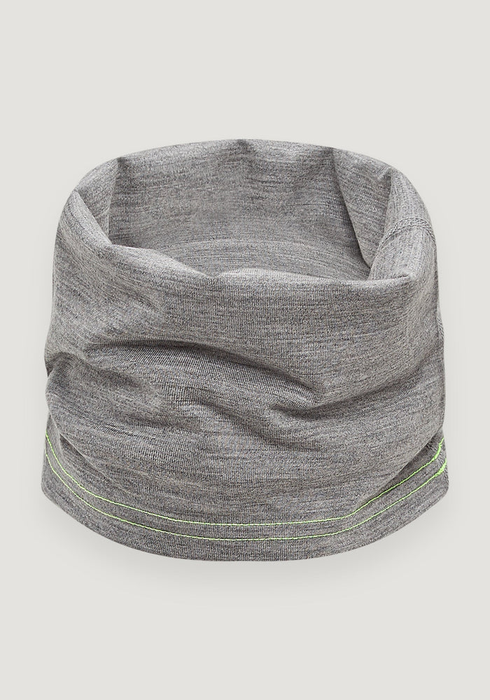 Fular tubular lână merinos super fină - Snood Grey Default Title