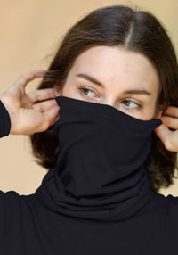 Fular tubular lână merinos super fină - Snood Midnight Smalls HipHip.ro