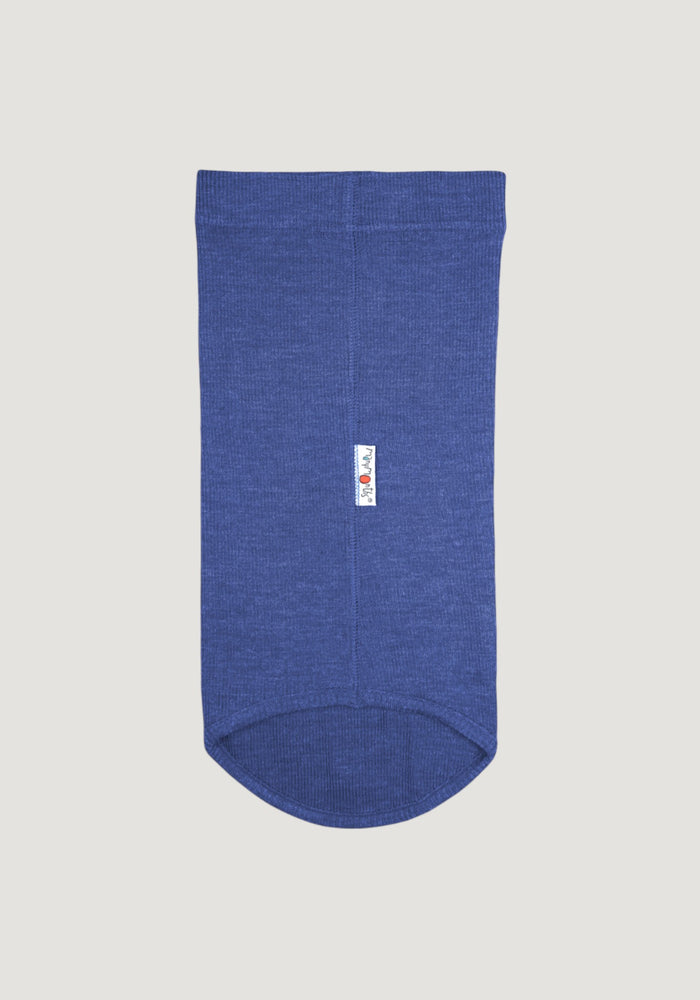 Fular circular lână merinos - Twilight Blue