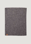 Fular circular femei din baby alpaca, bumbac și lână merinos - Grey Melange