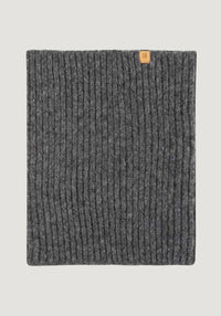 Fular circular femei din baby alpaca, bumbac și lână merinos - Slate Pure Pure HipHip.ro