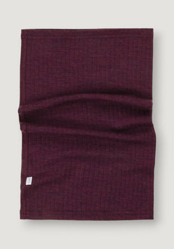 Fular circular femei din lână merinos - Basic Plum onesize adulti