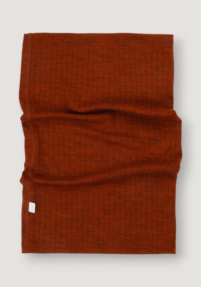 Fular circular femei din lână merinos - Basic Russet onesize adulti