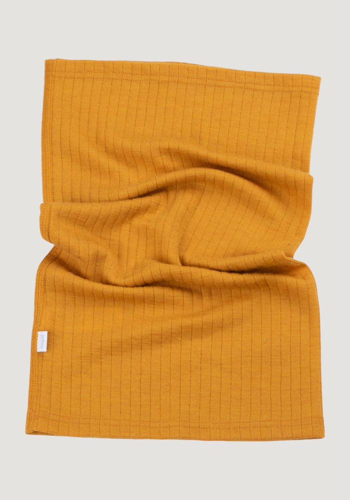 Fular circular femei din lână merinos - Basic Yellow onesize adulti