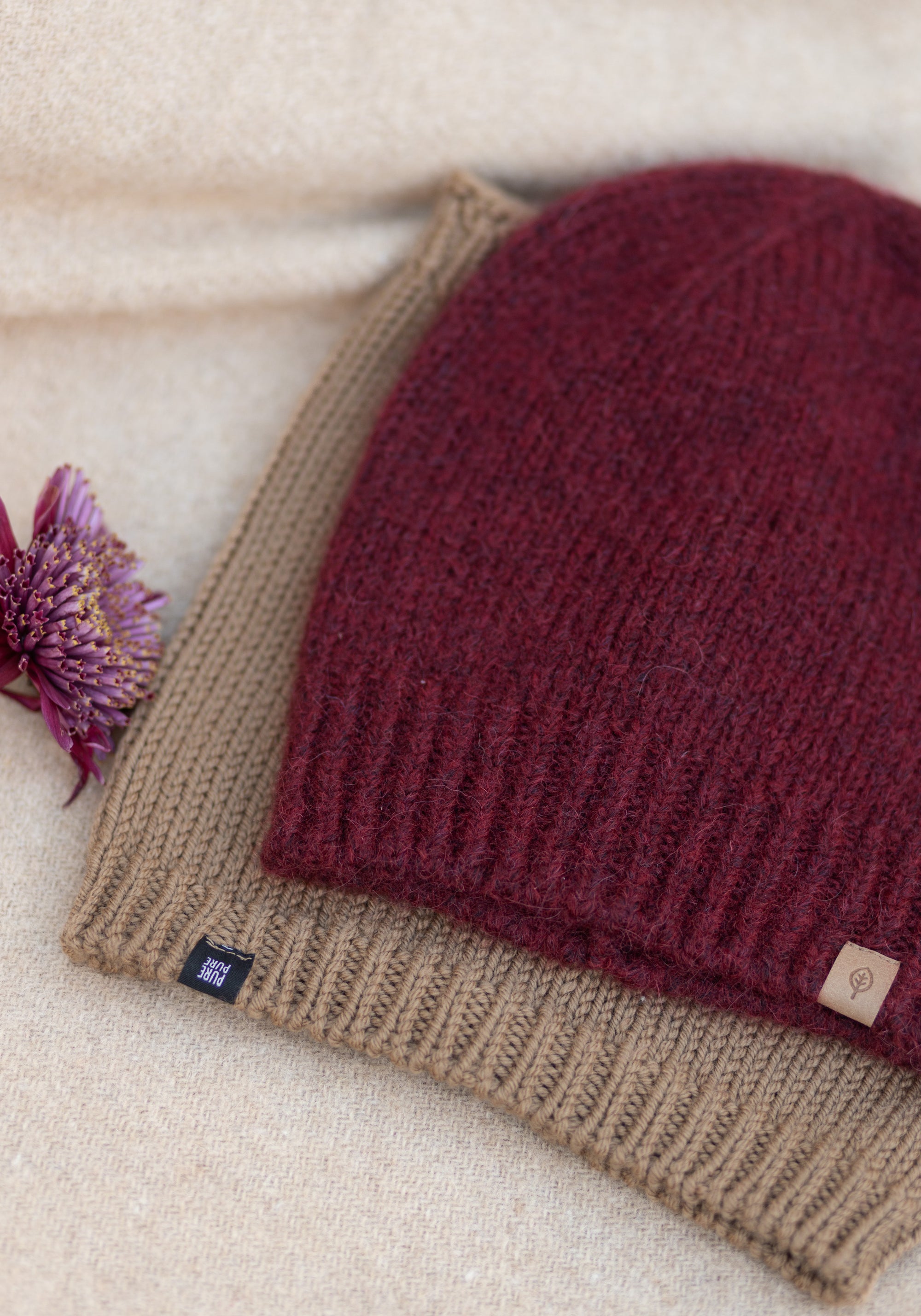 Fular circular lână merinos - Ermine