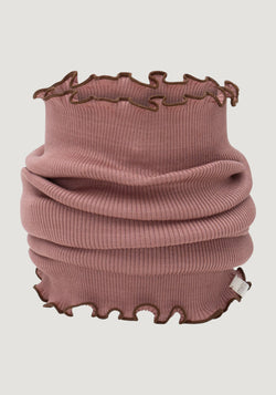 Fular circular seamless din mătase - Birkin Antique Rose