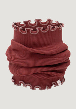 Fular circular seamless din mătase - Birkin Hibiscus