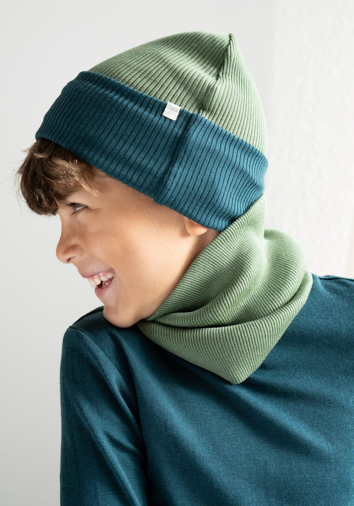 Căciulă seamless dublată din lână merinos - Arvid Greenery