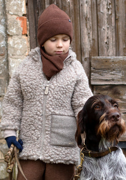 Jachetă fleece din lână - Cashmere