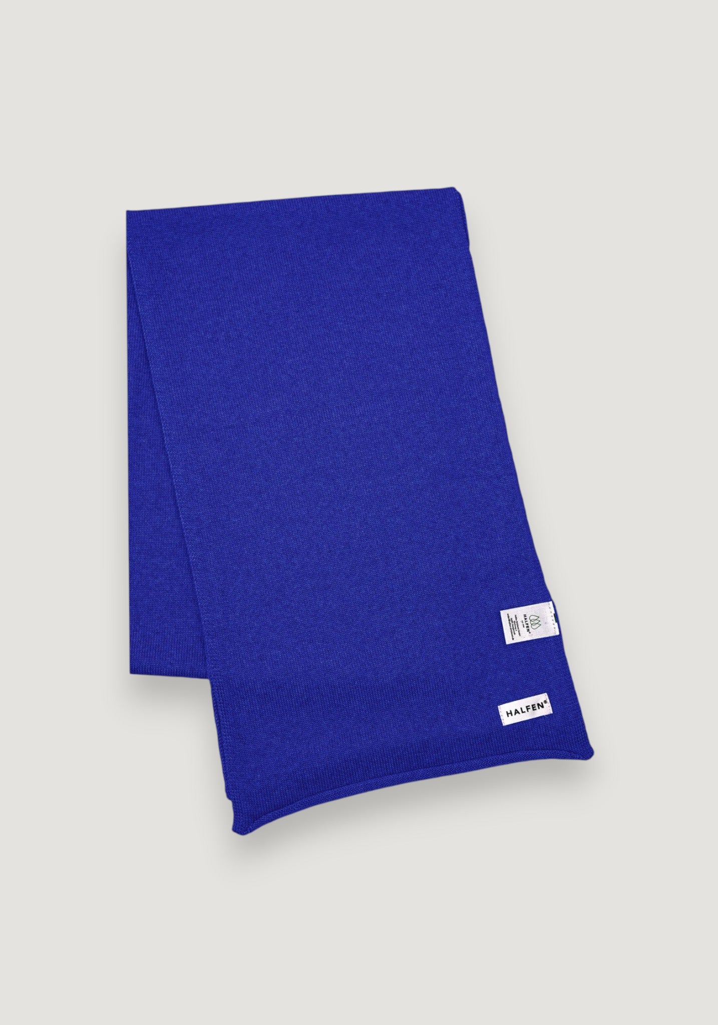 Fular din lână merinos - Royal Blue