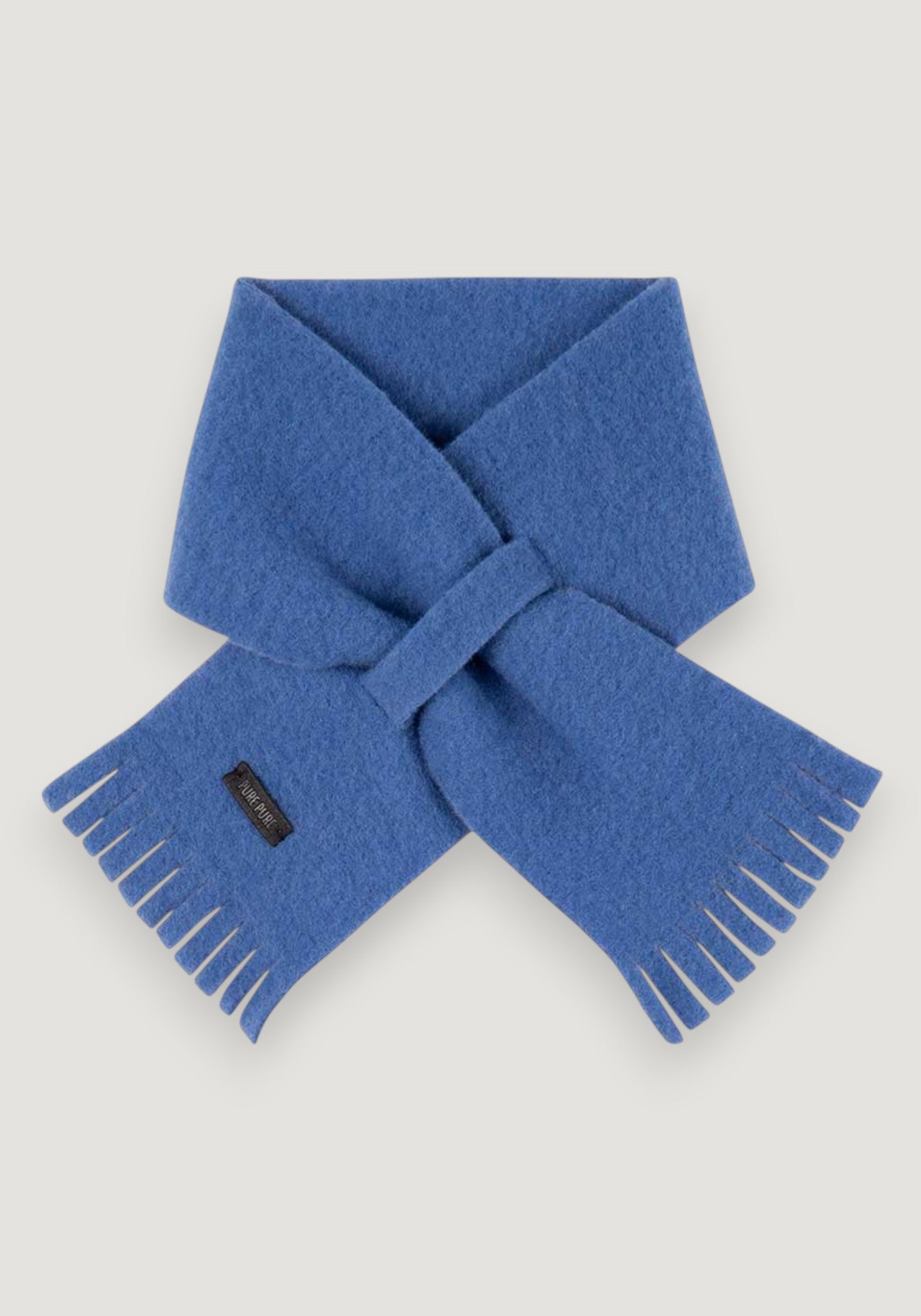 Fular fleece din lână merinos - Bright Blue onesize copii