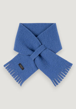 Fular fleece din lână merinos - Bright Blue onesize copii