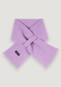 Fular fleece din lână merinos - Lilac onesize copii