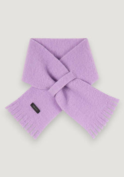 Fular fleece din lână merinos - Lilac onesize copii