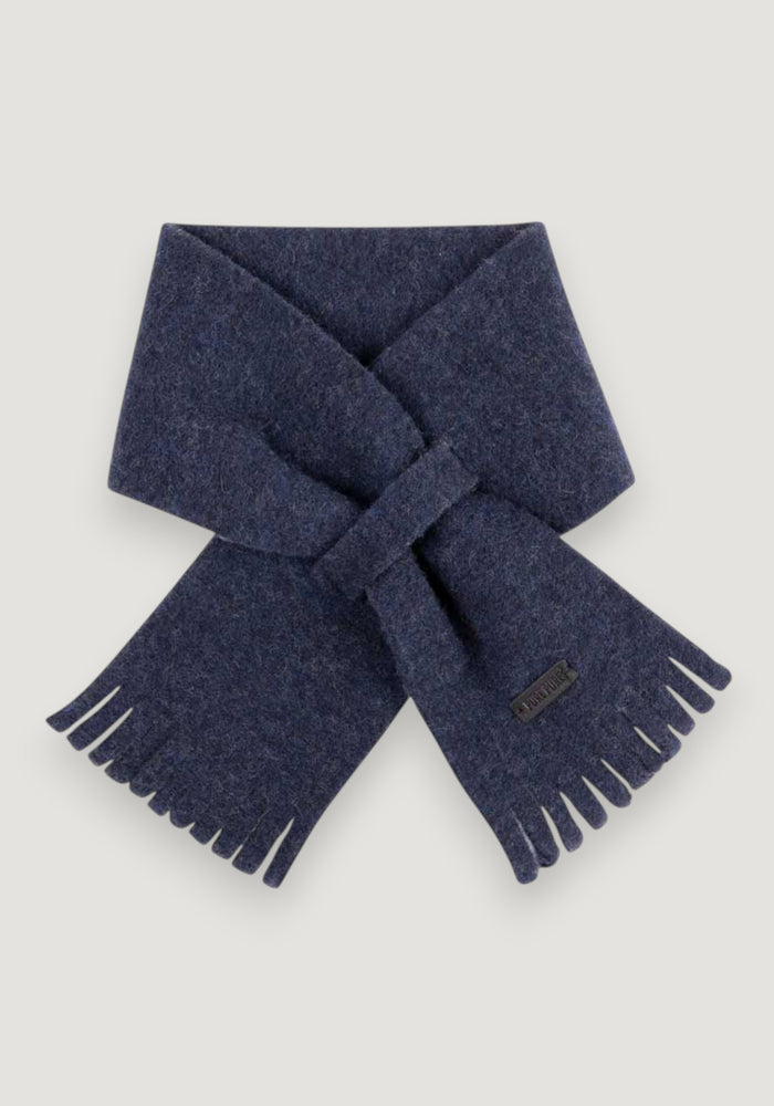 Fular fleece din lână merinos și bumbac - Marine onesize copii