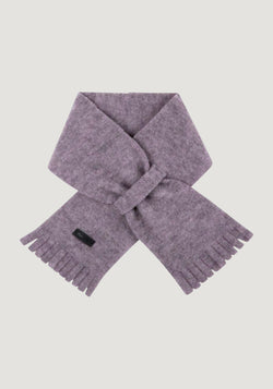 Fular fleece din lână merinos - Stone Gray
