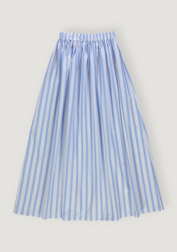 Fustă din bumbac - Chia Wide Blue/White Stripes