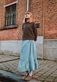 Fustă din muselina dublă de bumbac - Nemesie Arona