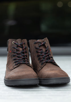 Ghete Barefoot bărbați din piele - Brown